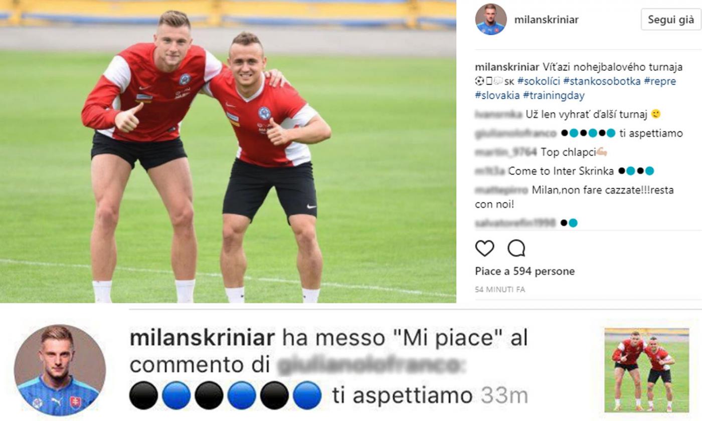 'Mi piace' a un tifoso su Instagram, Skriniar si avvicina all'Inter: il punto