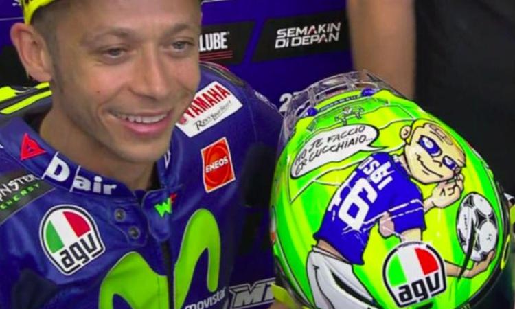 Totti ringrazia Valentino Rossi: 'Siamo tutti con te!'