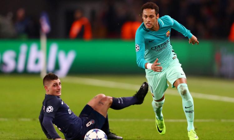 Neymar vuole Verratti: 'Giocatore da Barcellona, è impressionante'