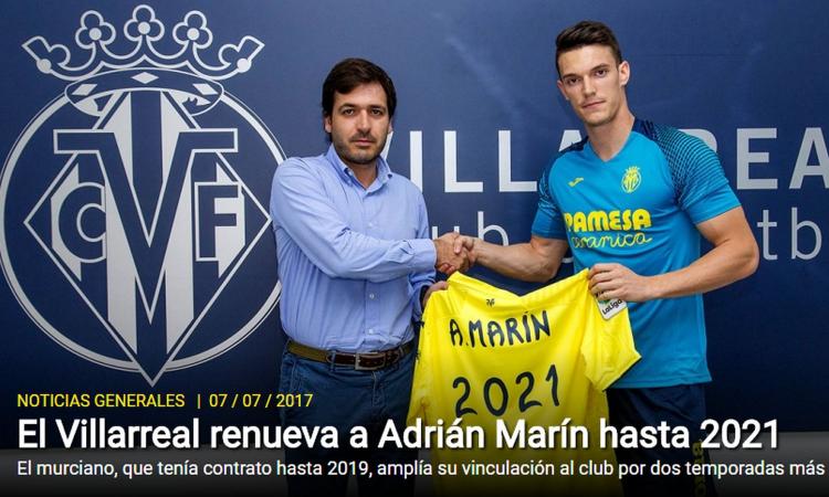 Villarreal, UFFICIALE: rinnova un difensore del '97
