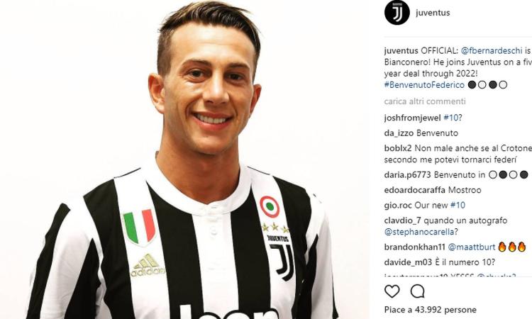 Maglia Home Juventus FEDERICO BERNARDESCHI Maglia Home Juventus FEDERICO BERNARDESCHI