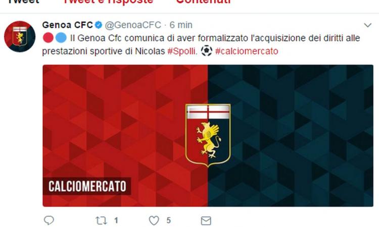 Genoa, Spolli: 'Qui si vive il calcio come a Rosario. Quel gol di Boselli...'