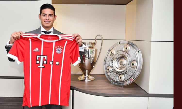 James Rodriguez macchina da marketing: già esaurite le sue magliette del Bayern