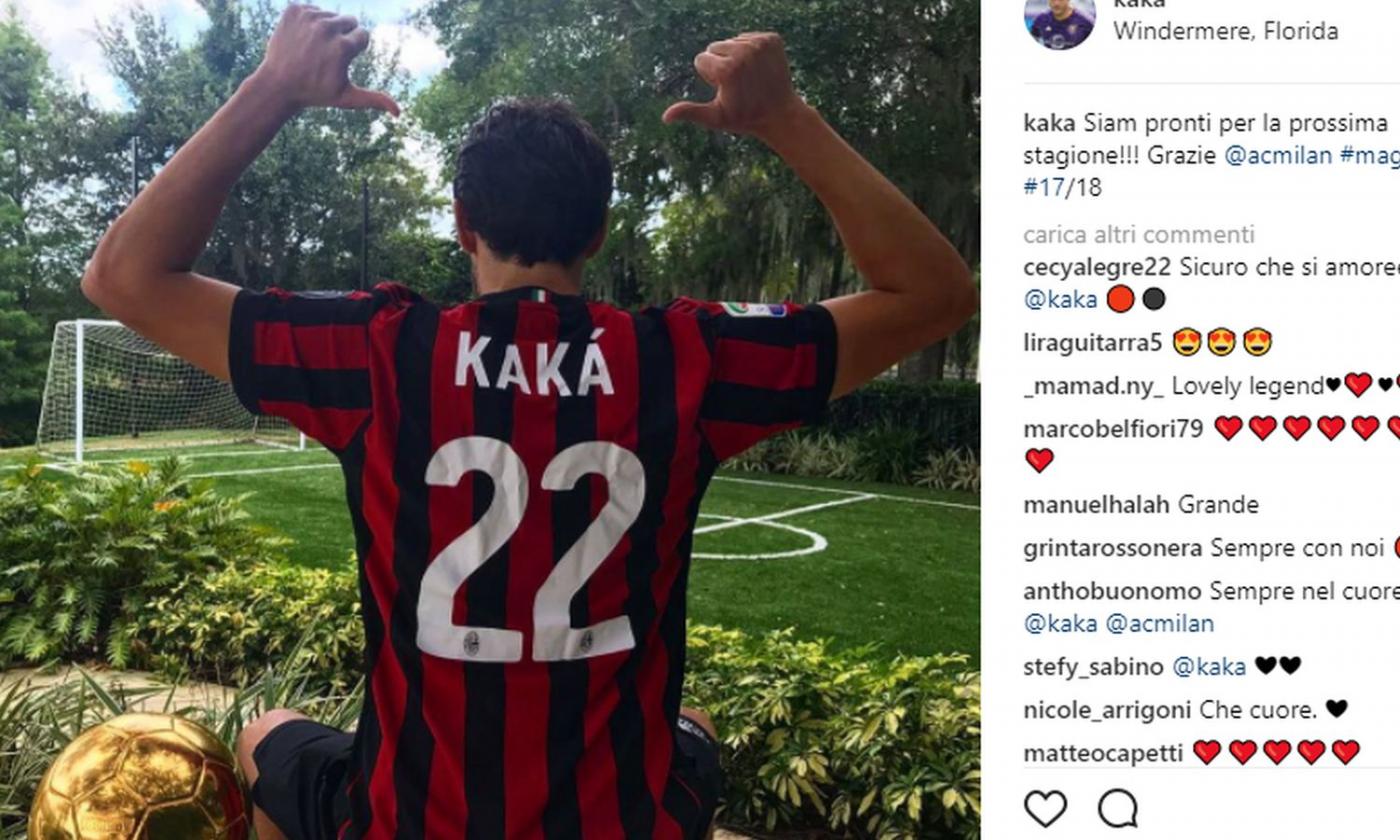 Milan, Kakà in rossonero: 'Pronto per la nuova stagione' FOTO