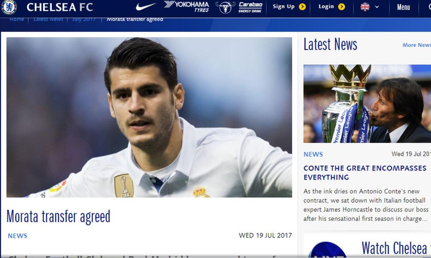 Chelsea, Conte: 'Prezzo Morata? Il mercato è pazzo...'