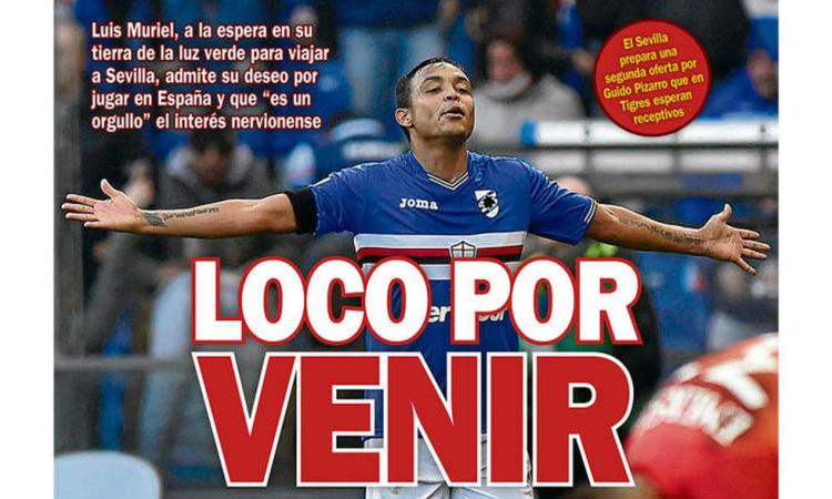 Siviglia, prima pagina dedicata a Muriel