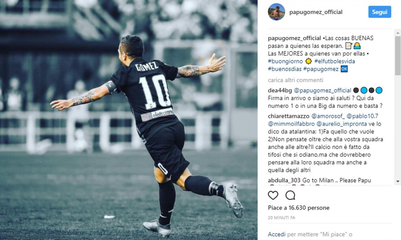 Atalanta, messaggio del Papu Gomez su Instagram: rinnovo in arrivo?