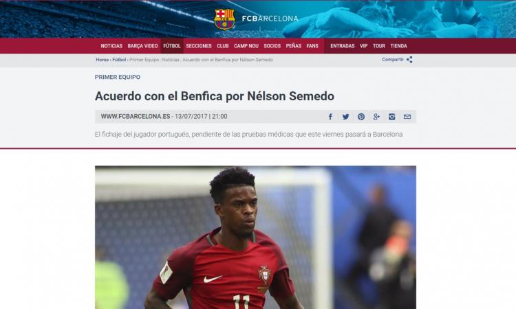 Barcellona, UFFICIALE: preso Semedo