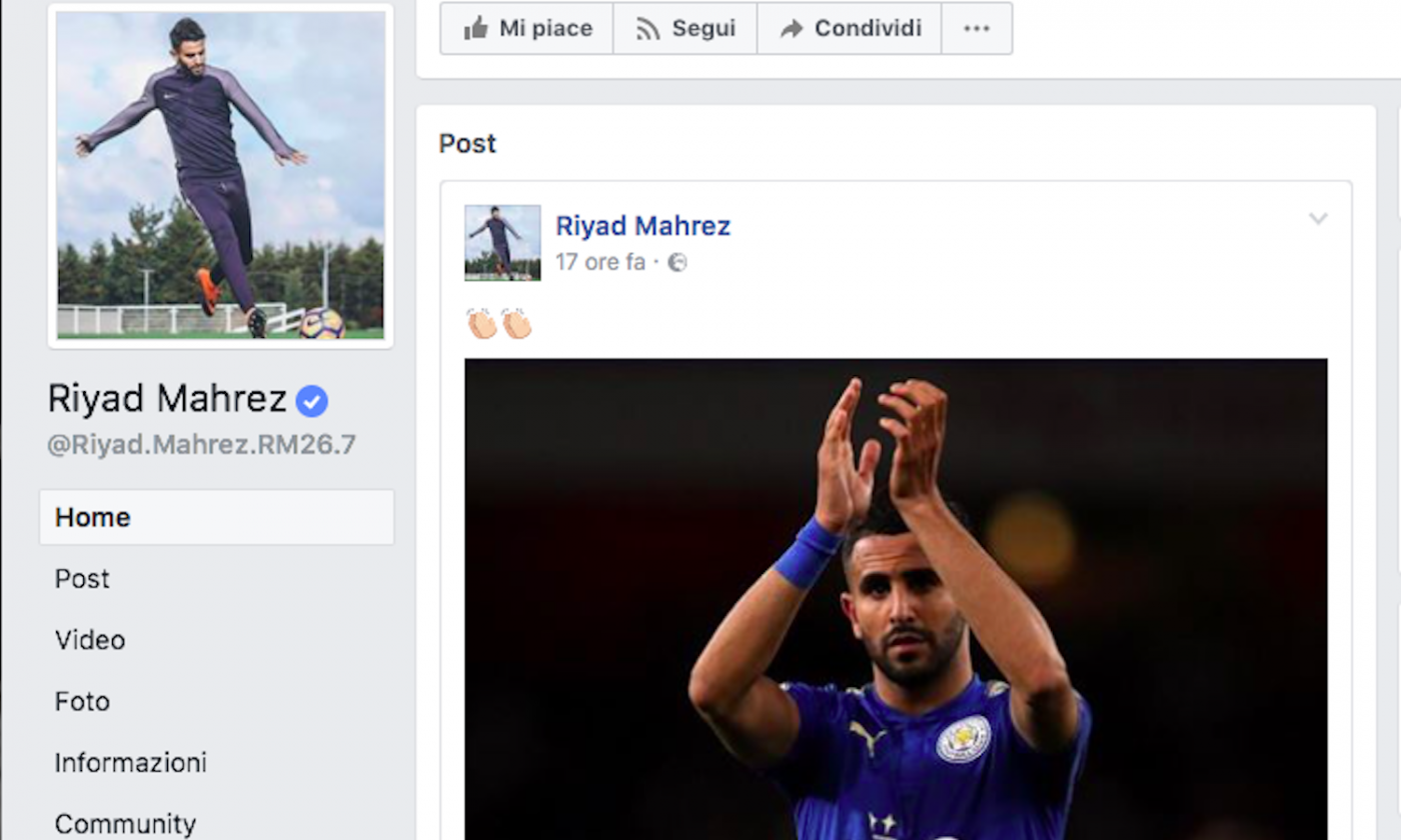 Mahrez enigmatico sui social: saluta il Leicester? La Roma ci spera ancora