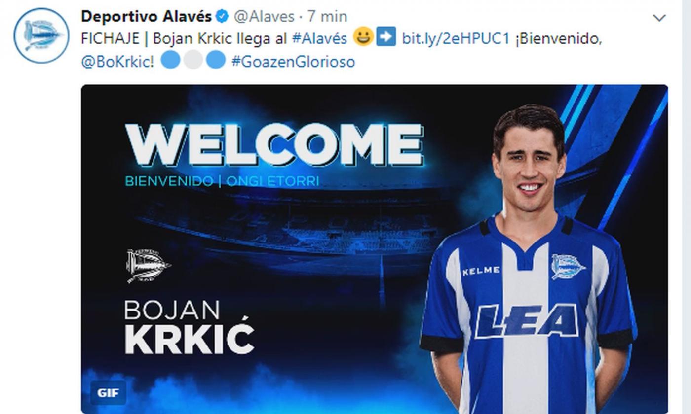 Alaves, Bojan: 'Qui sto bene, ma...'