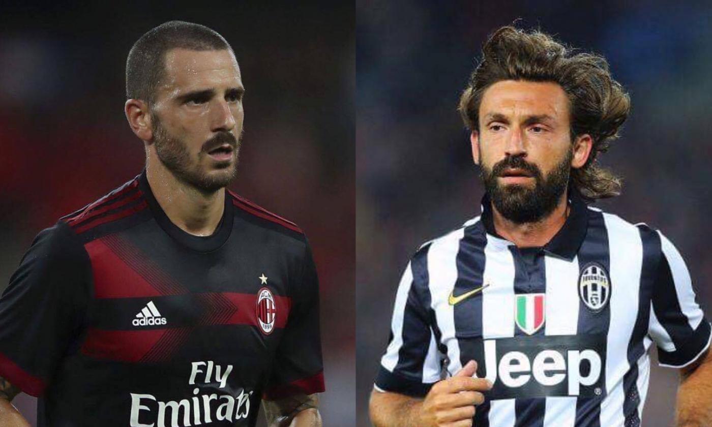 Sei differenze tra Bonucci e Pirlo