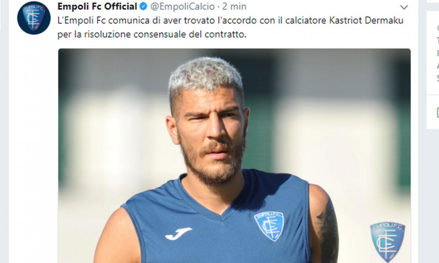 Empoli, UFFICIALE: rescinde un difensore