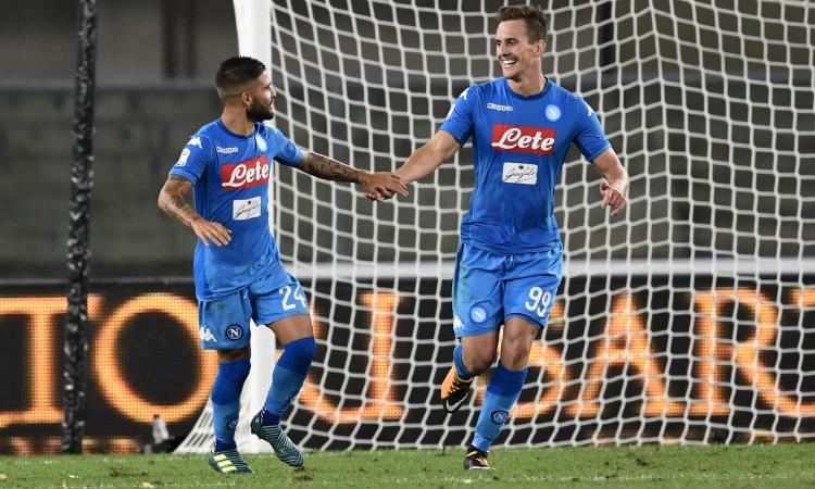 Napoli, solo panchina per Insigne contro la Samp. Milik dopo il Liverpool
