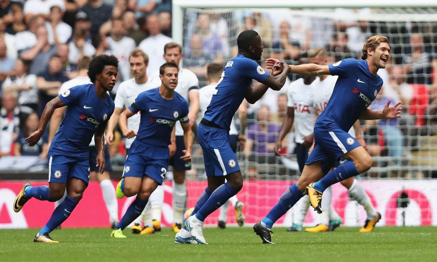 Premier League: super Marcos Alonso, il Chelsea batte il Tottenham 2-1