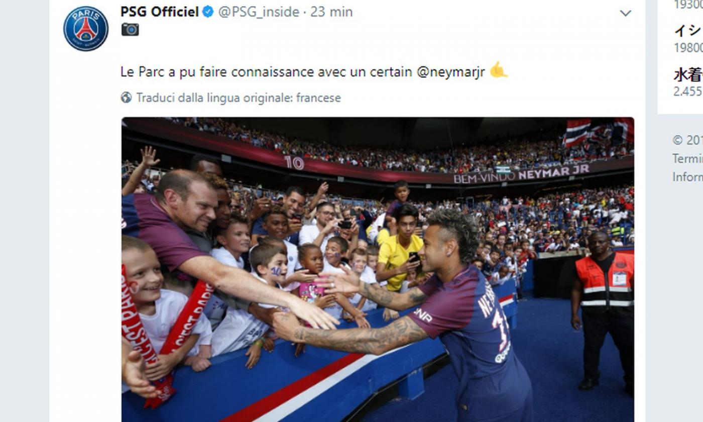 Neymar, il Parco dei Principi in visibilio: 'Sono qui per fare la storia' VIDEO