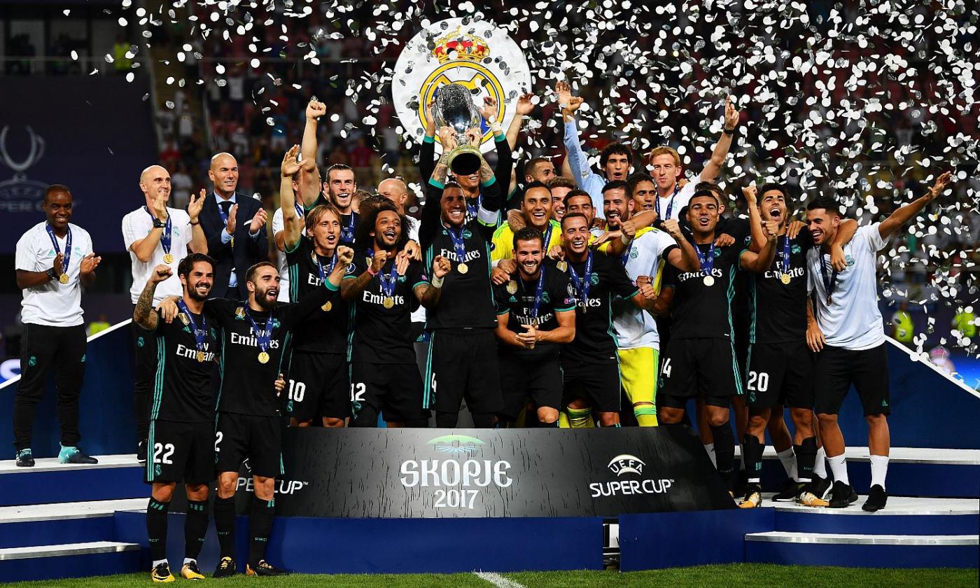 Il Real vince la Supercoppa Europea: United battuto 2-1, Zidane fa 6 su 8