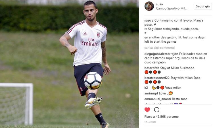 Milan: Suso e quella promessa ai tifosi