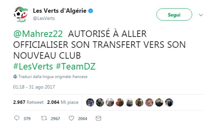 'Mahrez autorizzato a ufficializzare la nuova squadra': Barcellona, Chelsea o...