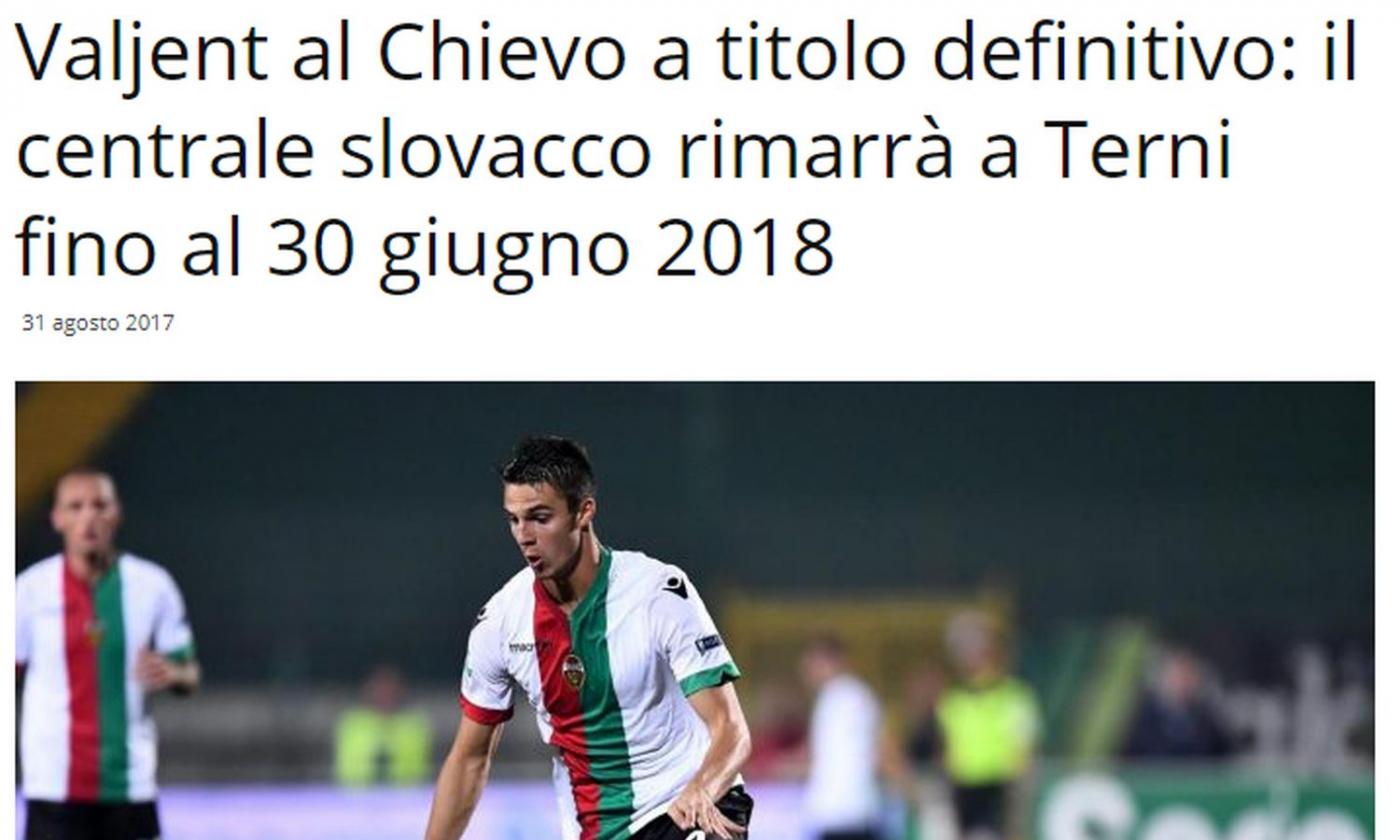 Ternana, Valjent: 'Mi dispiace lasciare il club in Serie C'