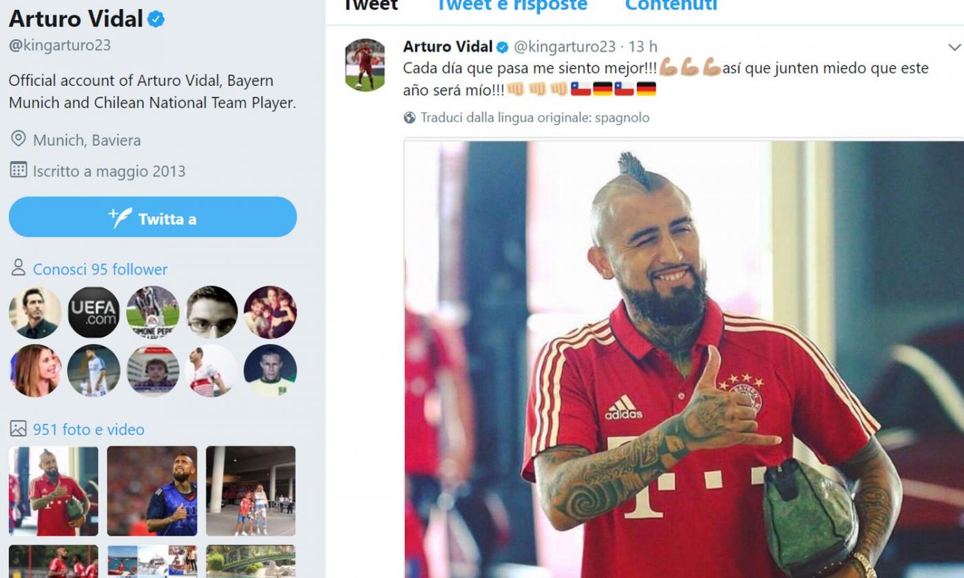 Vidal posta le bandiere tedesche e chiude all'Inter: 'Sarà il mio anno'