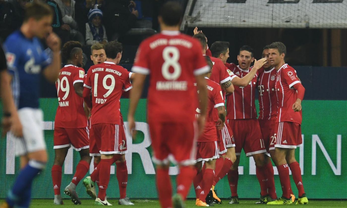 Bundesliga: Monchengladbach ok. Schalke-Bayern 0-3, segna James. Perde il Lipsia, Origi gol