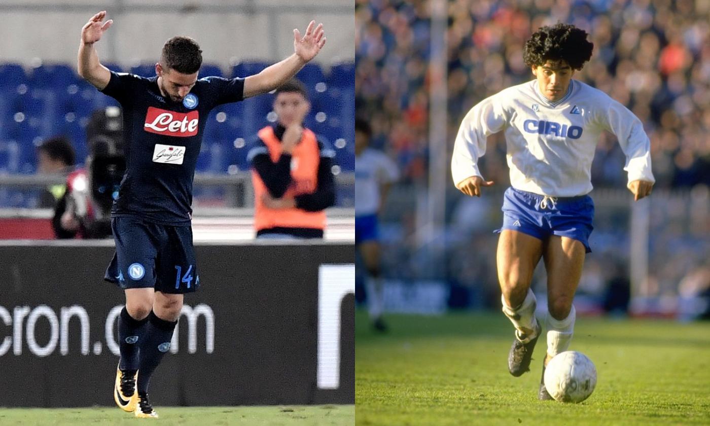 Napoli: Mertens e la sublime arte del pallonetto che ricorda Maradona