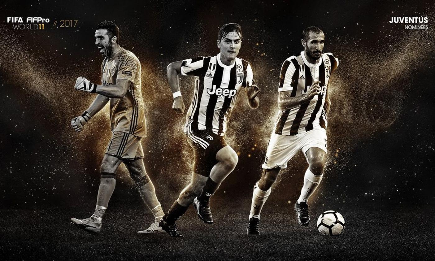 FIFPro World 11: Buffon, Chiellini, Dybala e Bonucci candidati per la formazione dell'anno