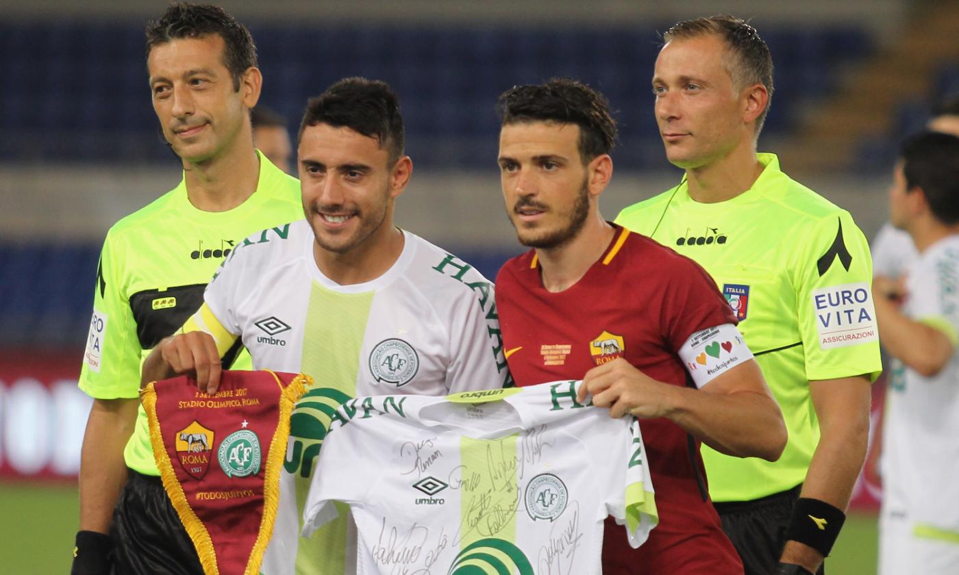 Roma-Chapecoense 4-1: Florenzi in gol su rigore, debutta Schick VIDEO