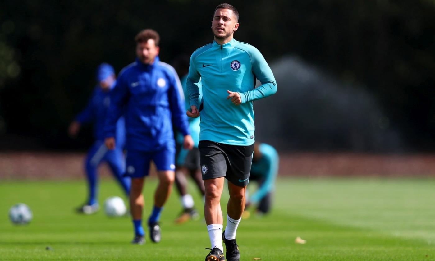 Chelsea: Hazard 'scherza' con Conte VIDEO