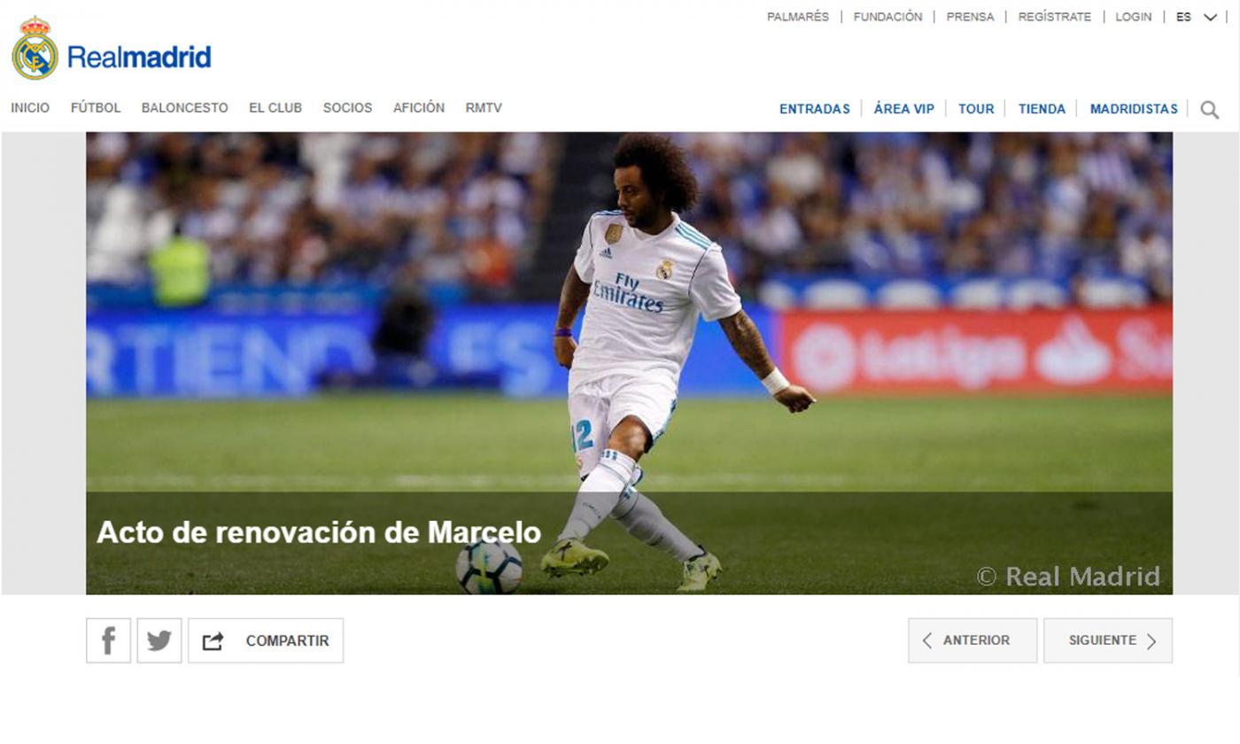 Real, UFFICIALE: rinnova Marcelo 