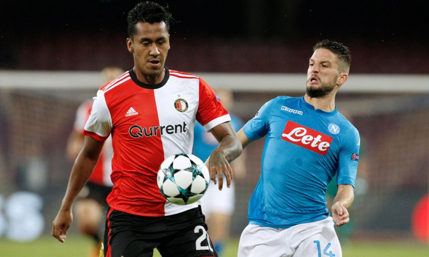 Napoli-Feyenoord MOVIOLA: negato rigore solare a Mertens, dubbio il rigore olandese 