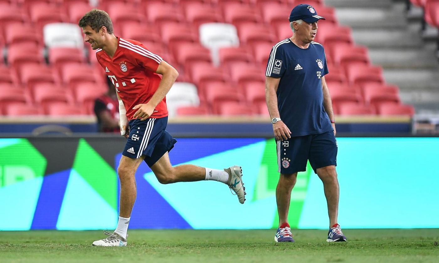 Tensione con Ancelotti, Muller può lasciare il Bayern: c'è anche la Juve