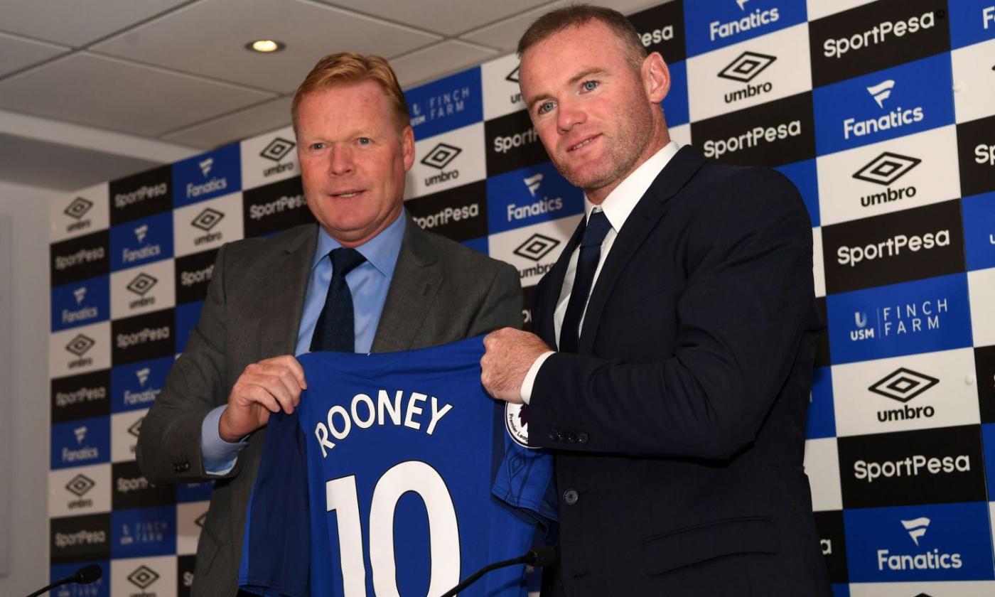 Everton, Koeman: 'Rooney? Sono deluso, ma col Tottenham giocherà'