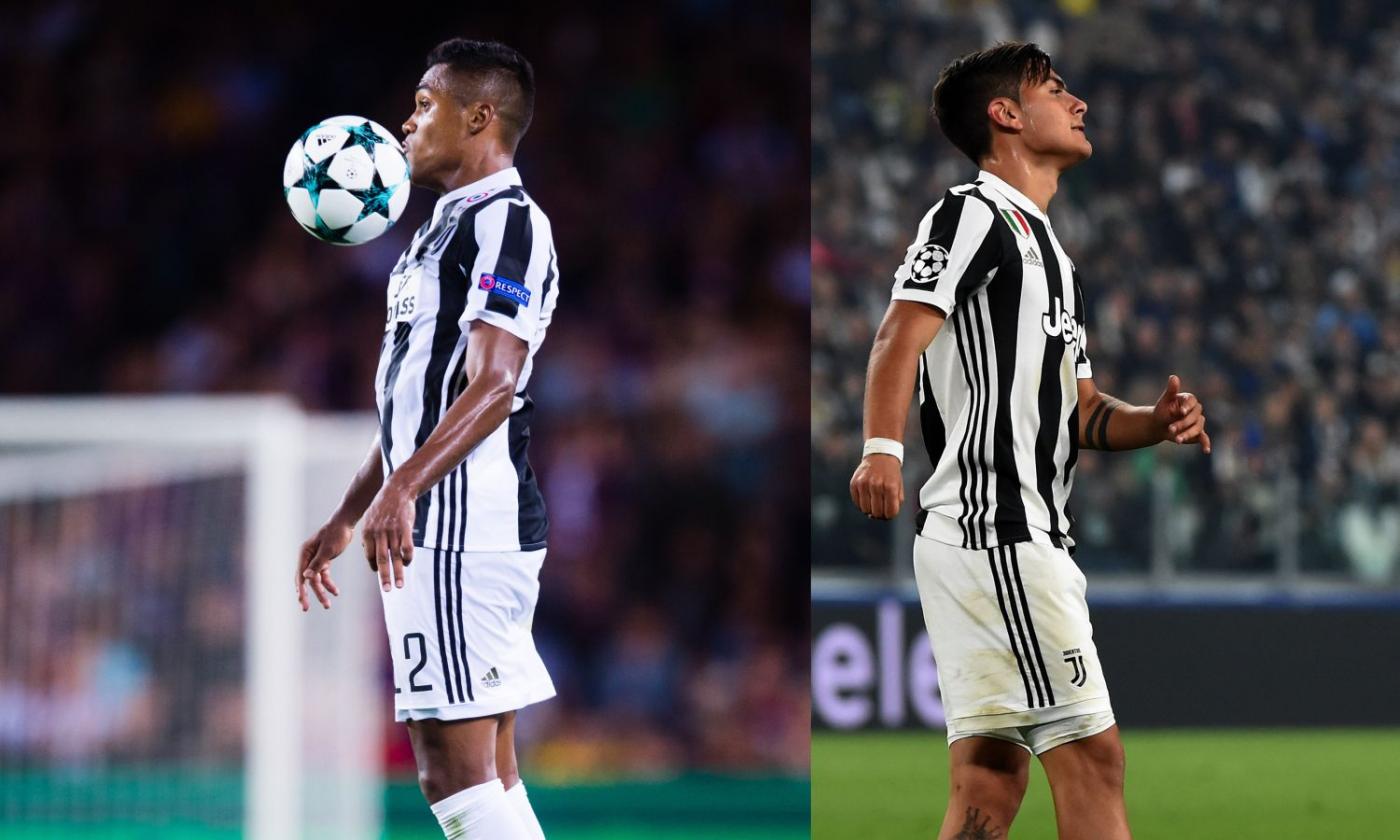 Juve: Dybala non è sul mercato, Alex Sandro sì...