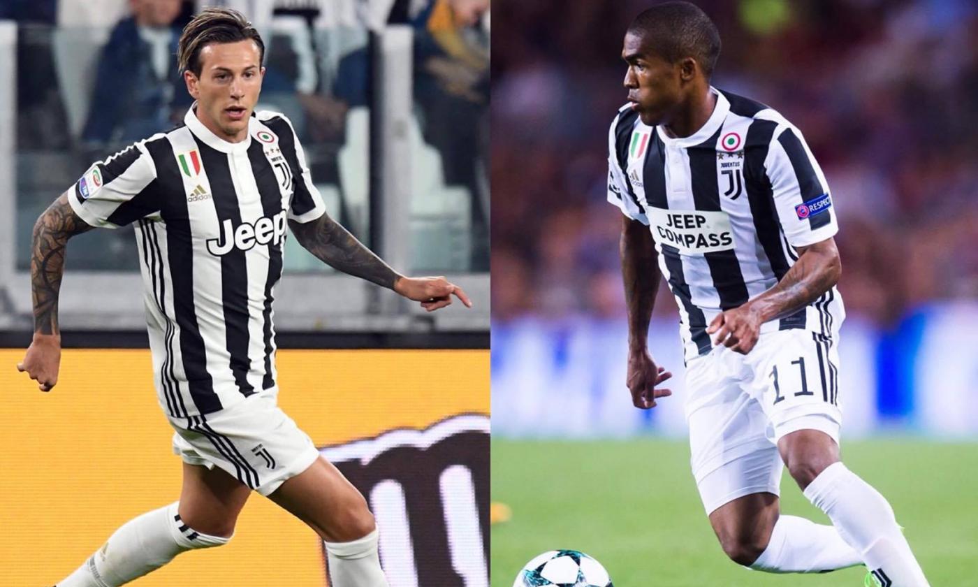 Juve: oggi esami per Douglas Costa e Bernardeschi