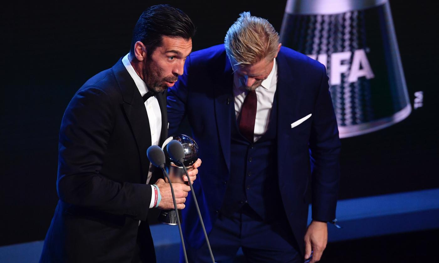 Fifa The Best, Buffon parla in inglese dopo la premiazione. E la platea scoppia a ridere