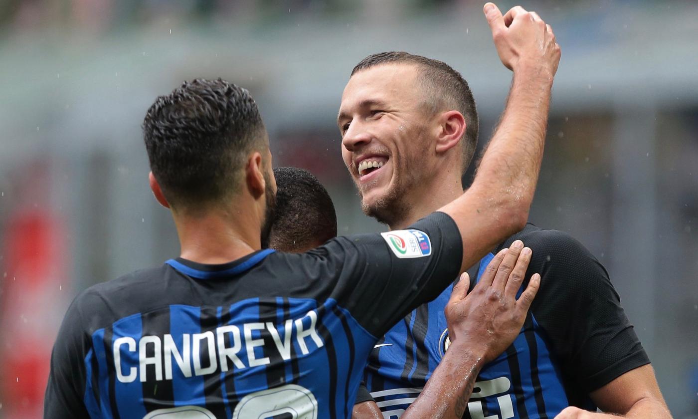 Inter, finalmente due esterni spallettiani: Candreva costruisce, Perisic affonda i colpi