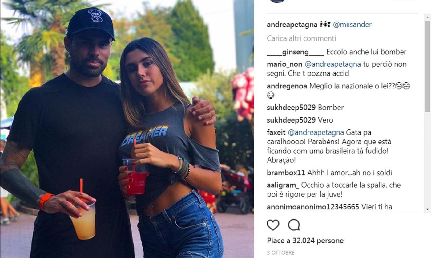 Bomber Petagna, è ufficiale: il suo nuovo amore si chiama Michelly