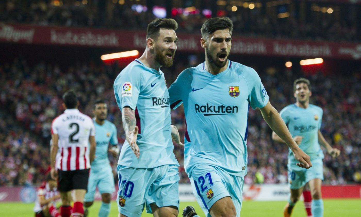 Barcellona, il Valencia non molla André Gomes