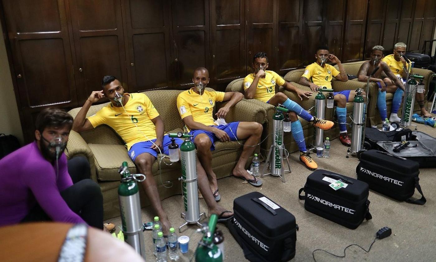 Watch: Neymar and Brazil teammates wear oxygen masks after Brazil clash