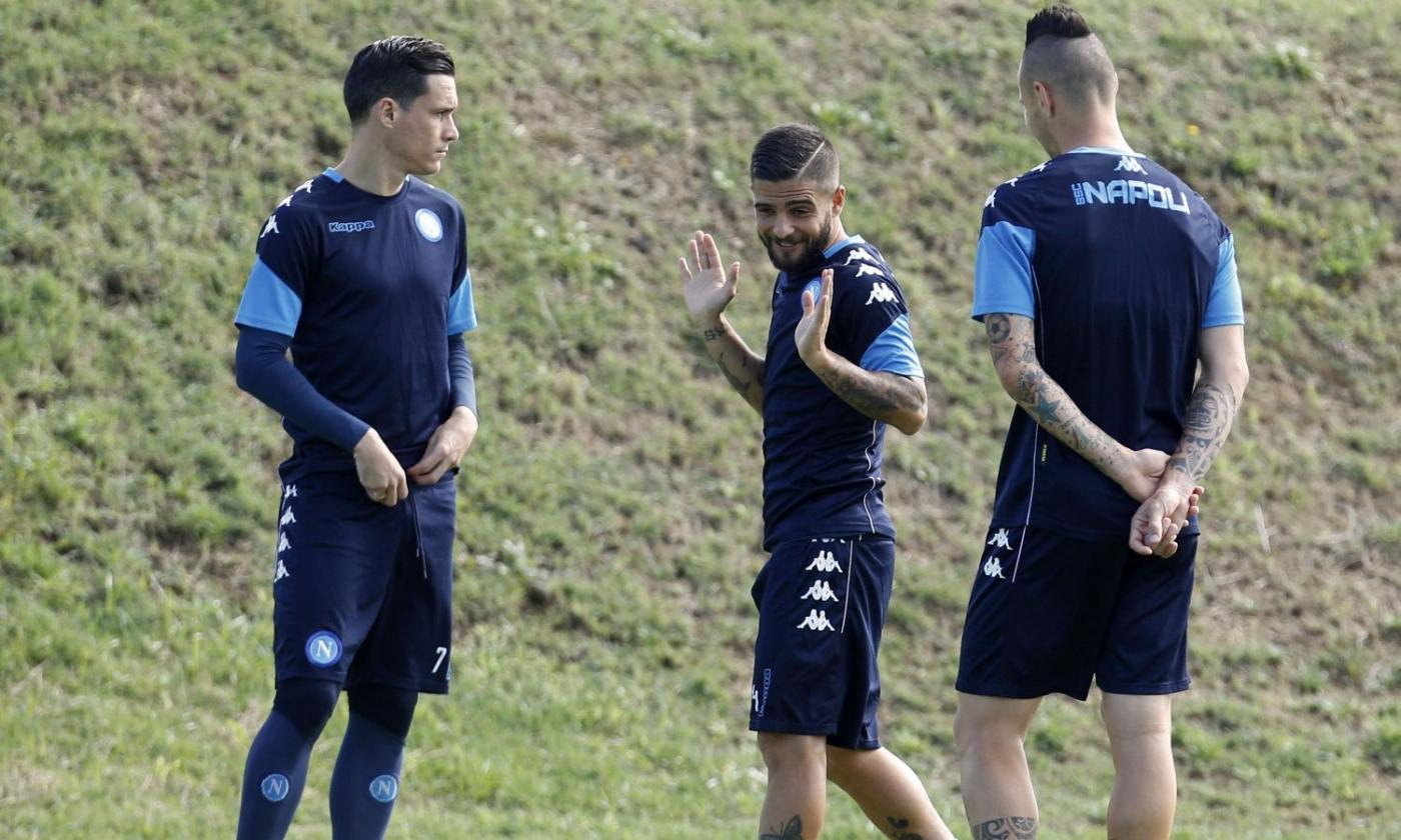 Napoli, allenamento differenziato per Insigne: è ancora in dubbio per l'Inter