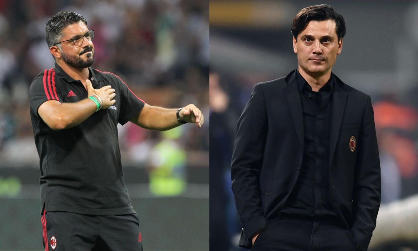 Milan, incrocio a Milanello tra Montella e Gattuso