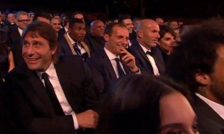 Juve, quella FOTO premonitrice: Conte, Allegri e Zidane come passato, presente e futuro?