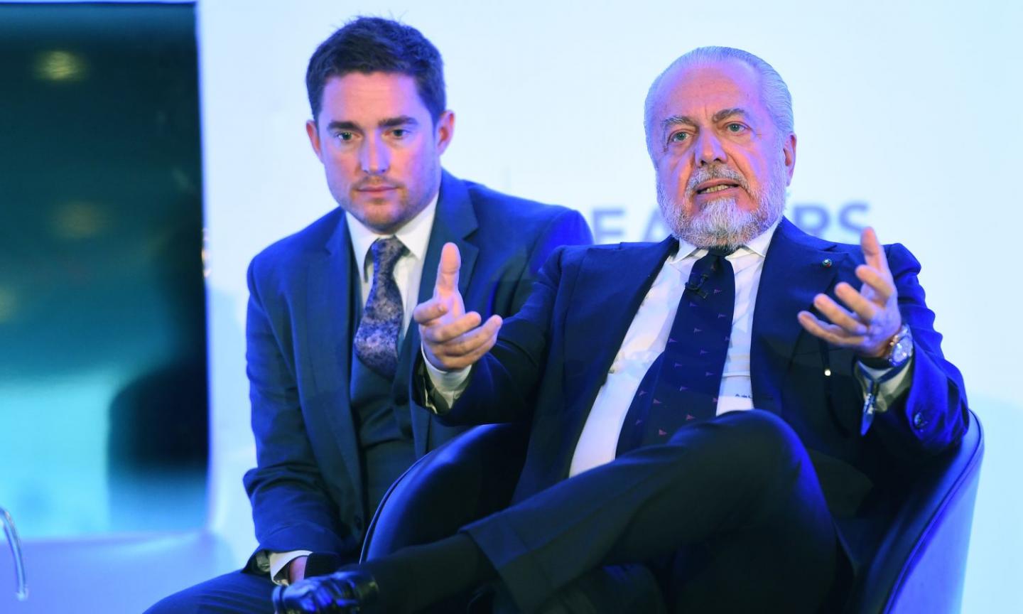 De Laurentiis: 'Politano al Napoli? Chiedetelo a Marotta...' VIDEO