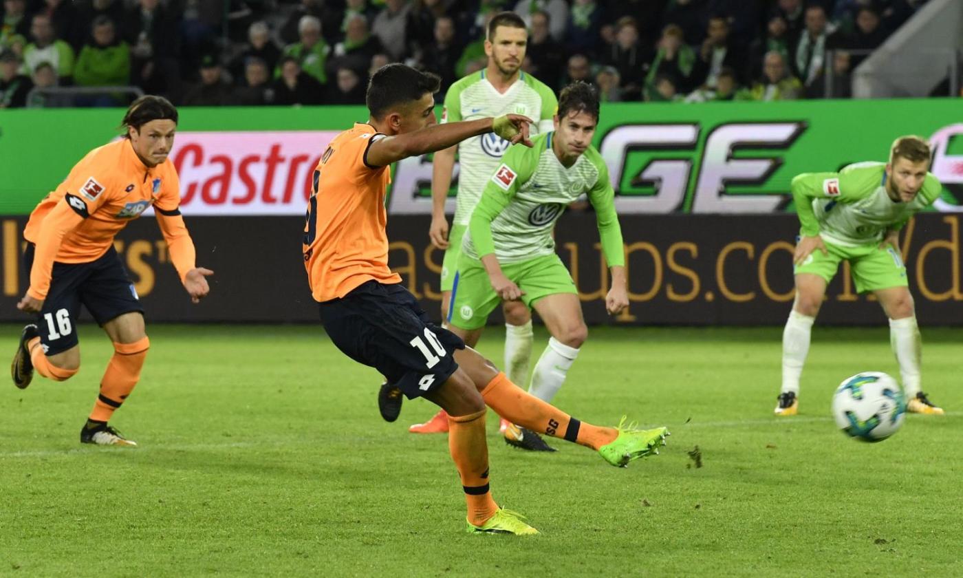 Bundesliga: Demirbay non basta, Wolfsburg-Hoffenheim 1-1