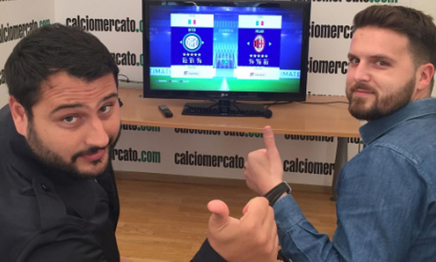 Inter-Milan, ecco com'è finito il derby di Calciomercato a Fifa18 VIDEO