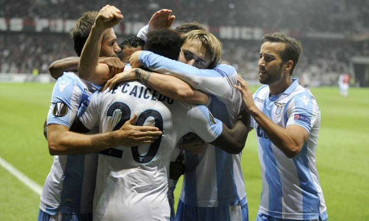Lazio, 3-1 a Nizza: qualificazione vicina
