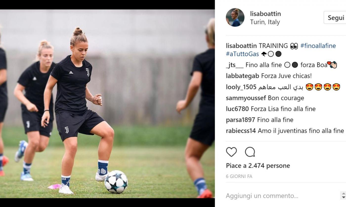 Juventus Women, Boattin: 'Voglio imitare Douglas Costa!'