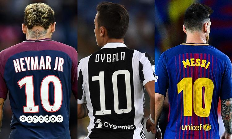 Serie A, le magliette costano più che in Premier: Dybala batte Messi e Neymar