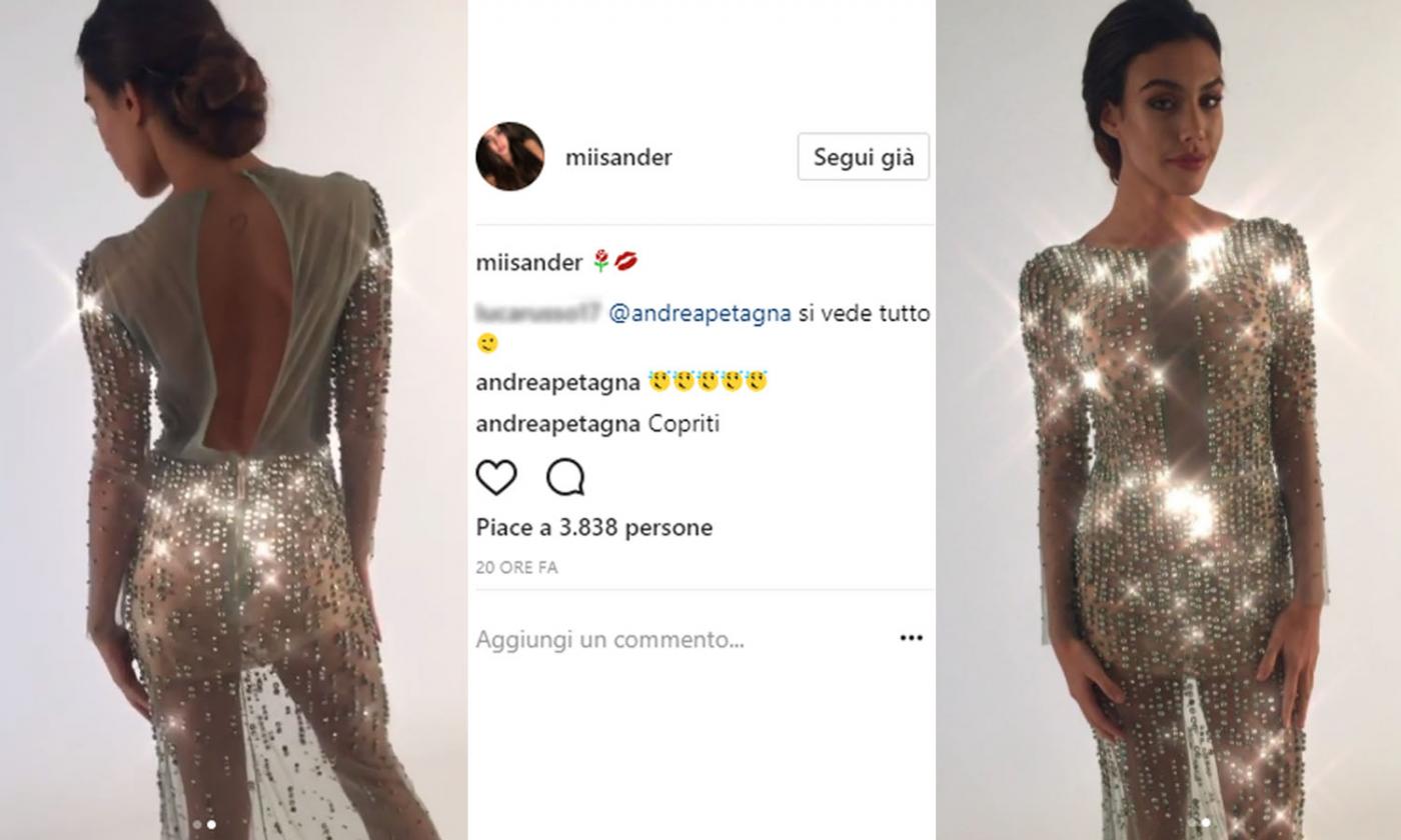 Michelly esagerata sui social: che trasparenze! E Petagna: 'copriti!' FOTO